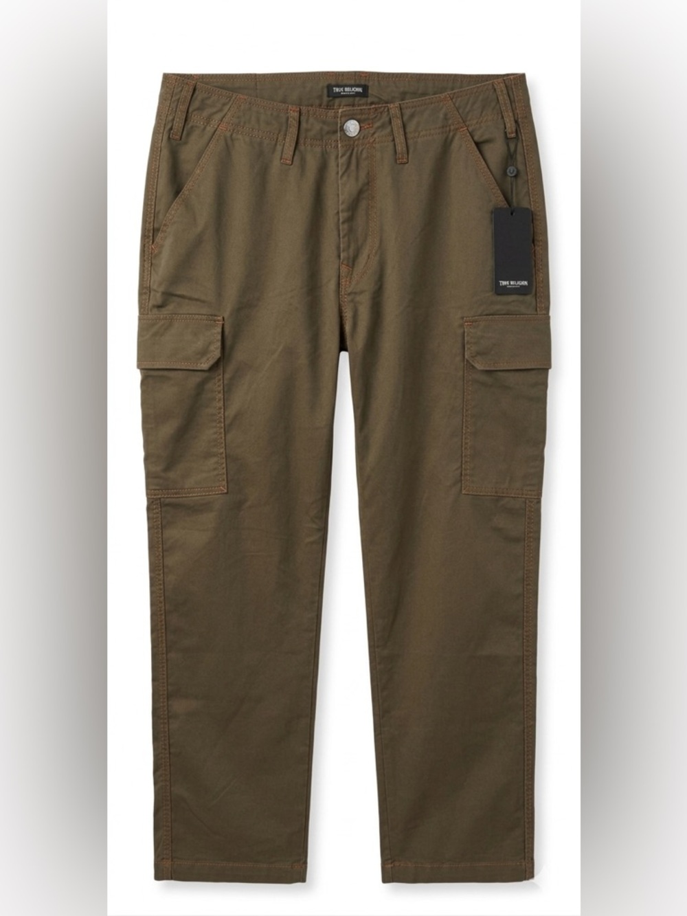 True Religion Men's Kalamata Green Cargo Pants 108335 Size 34 NWT
